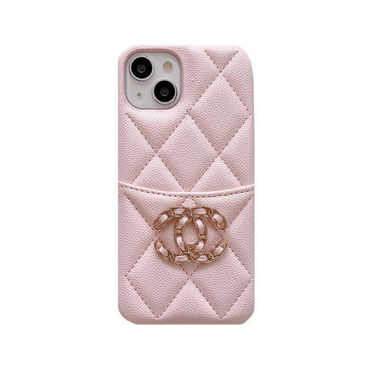 CLASSIC LEATHER CC PHONE CASE WITH CARD HOLDER