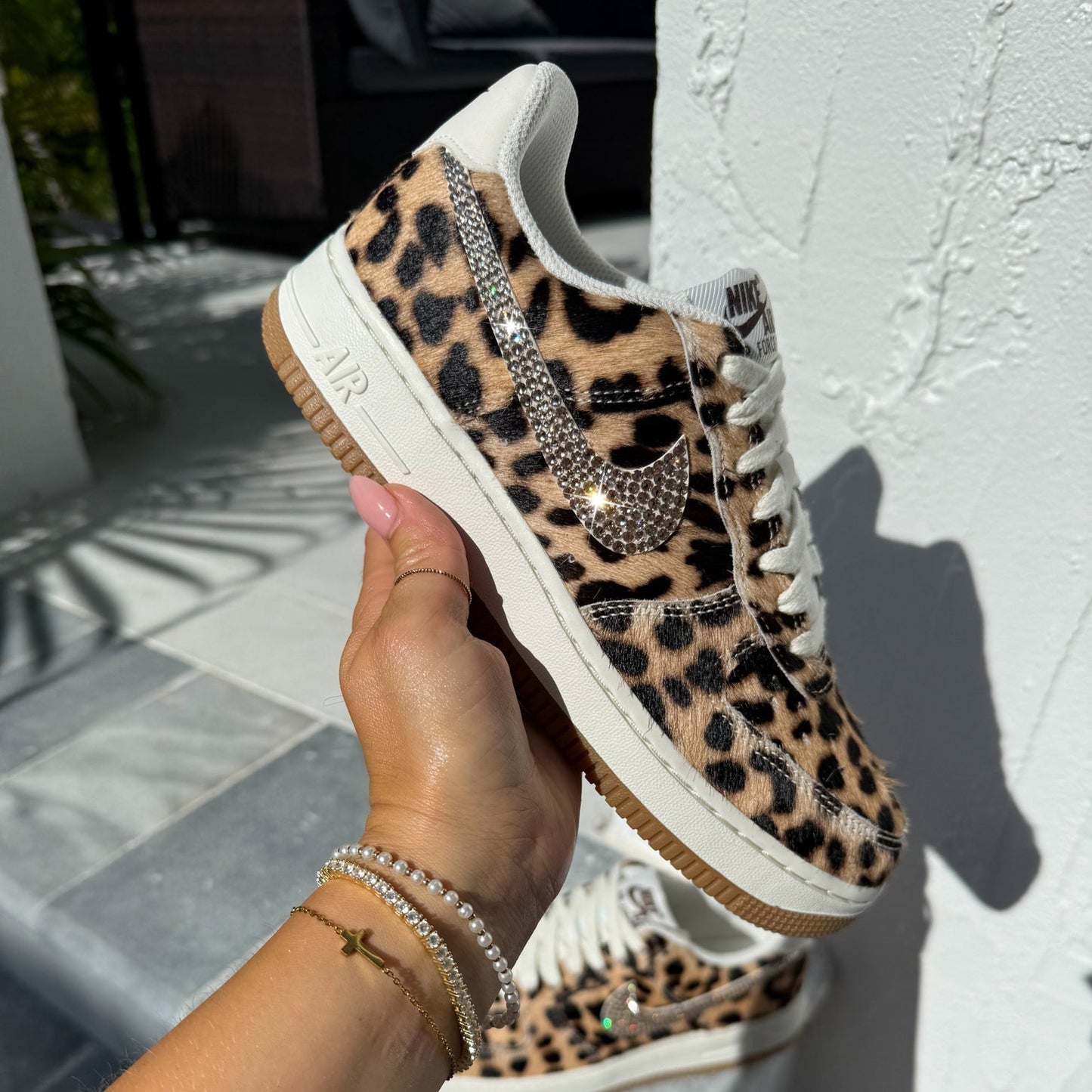 Swarovski X Nike Leopard Air Force 1