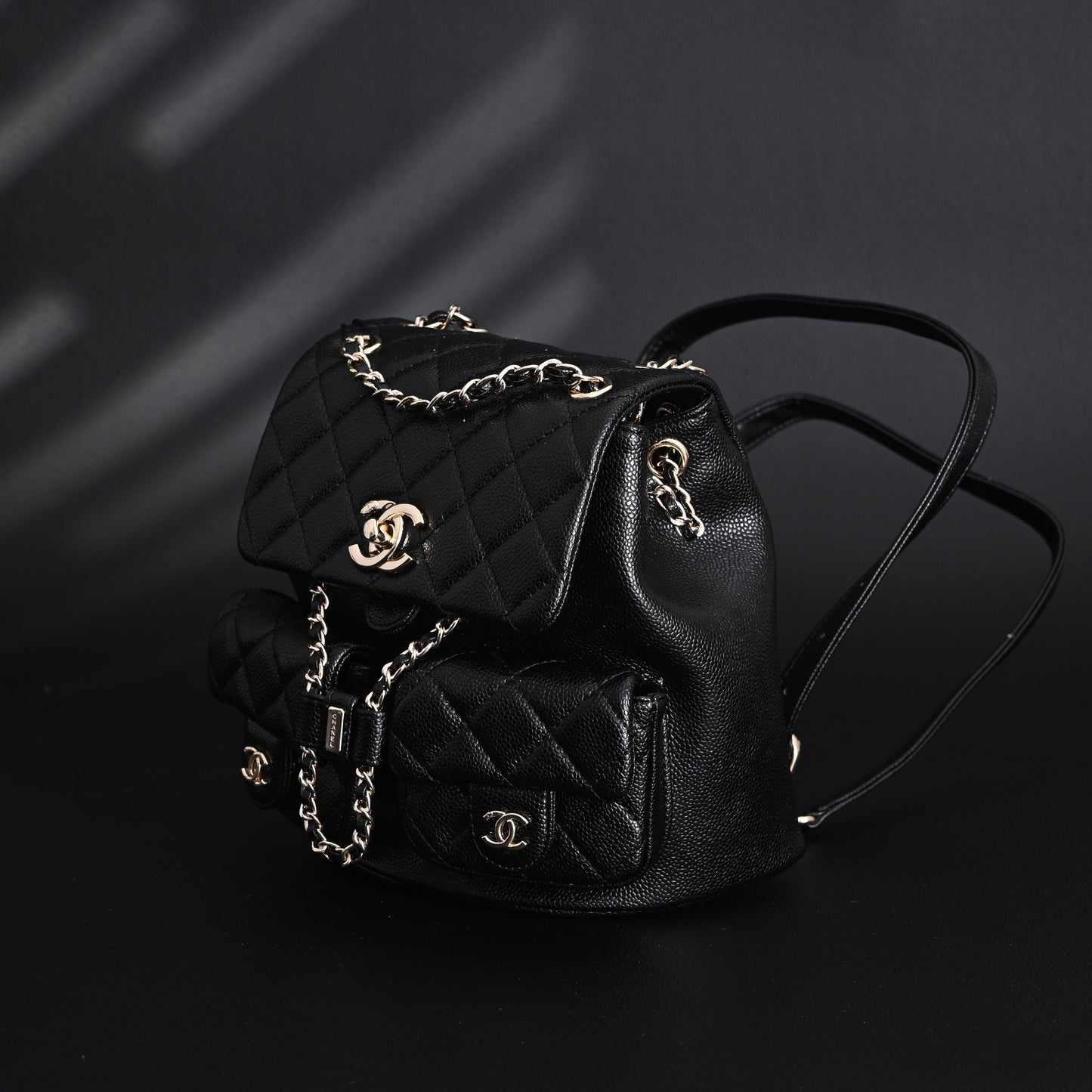 Chanel Duma Backpack – Black Quilted Lambskin with Gold-Tone Hardware (24A Collection)