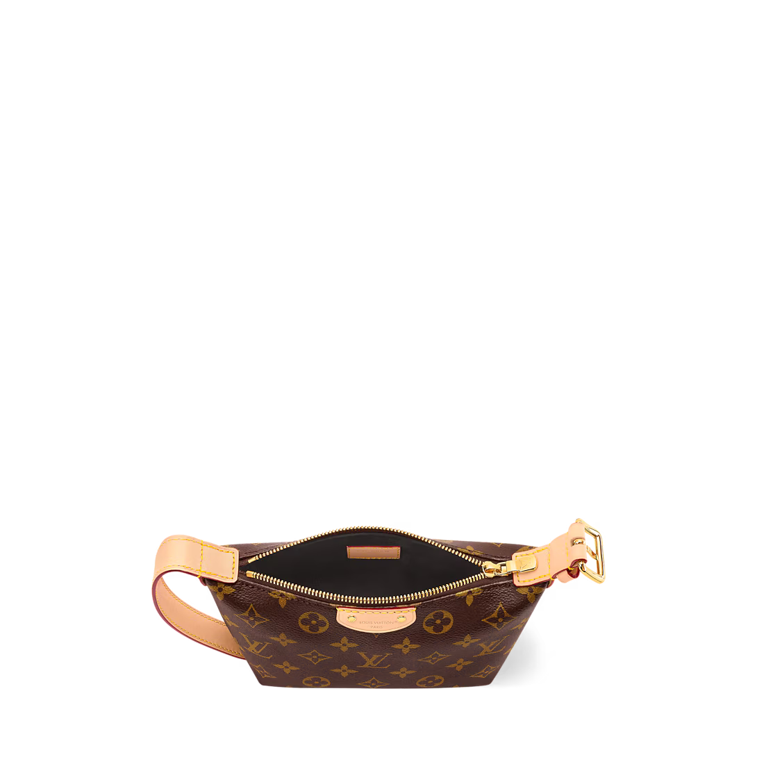 LV Classic Hills Monogram Canvas Handle Shoulder Bag with Simple Adjustable Strap (18.5 x 11 x 6.5) cm